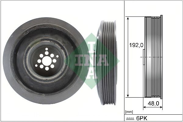 SCHAEFFLER INA 544 0102 10 Belt pulley, crankshaft