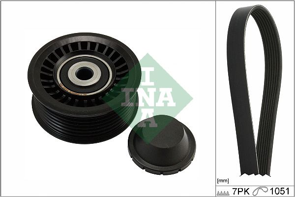 SCHAEFFLER INA 529 0486 10 V-ribbed belt set
