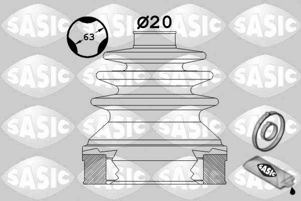 SASIC 1900003 Bellow kit, drive shaft