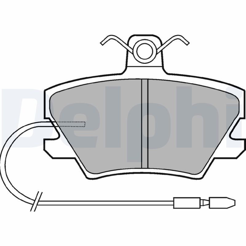 DELPHI LP518 Brake pad set, disc brake
