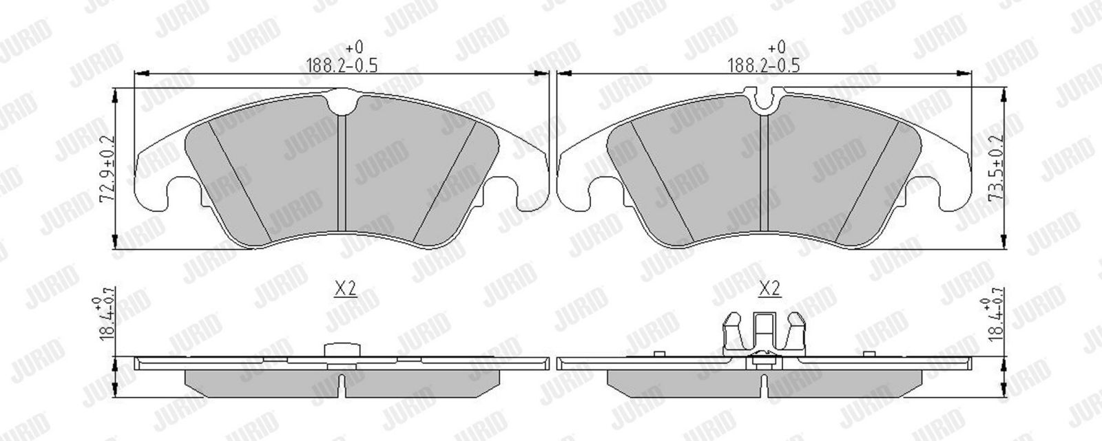 Brake Pad Set, disc brake-1