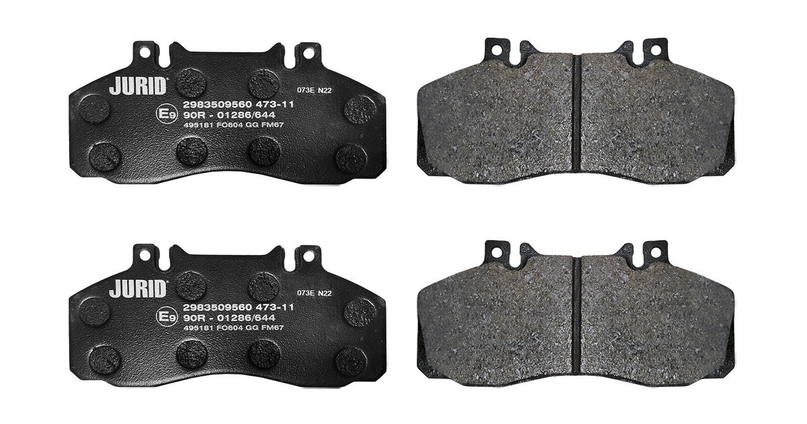 JURID 2983509560 Brake pad set, disc brake