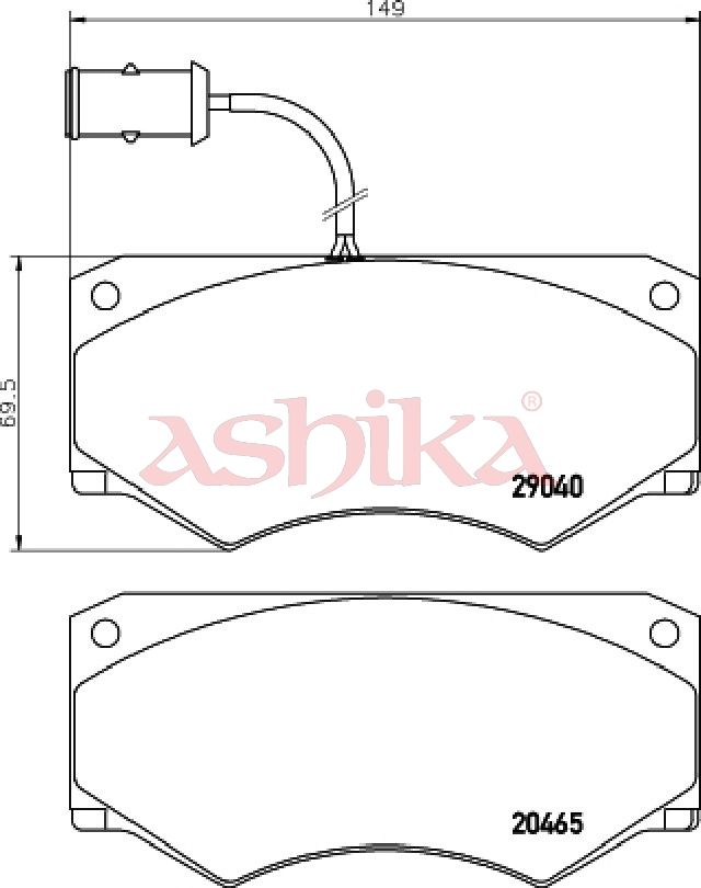 Brake Pad Set, disc brake-1