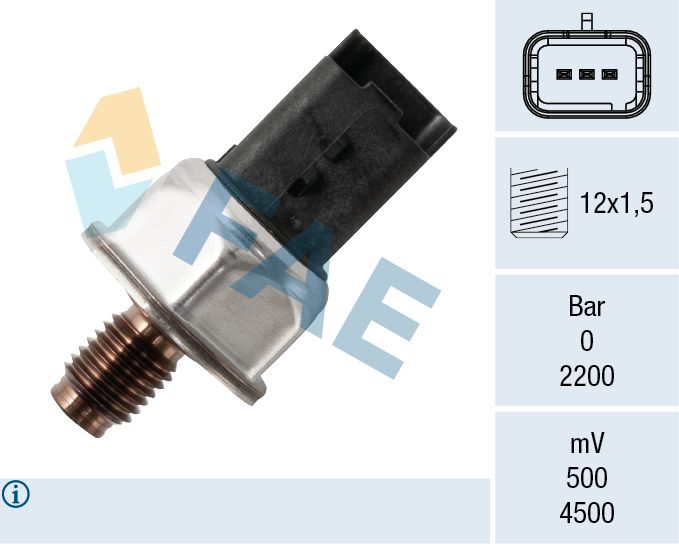 Sensor, fuel pressure-main