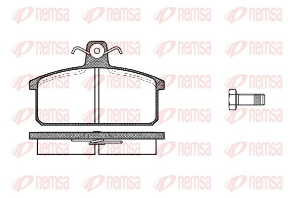 REMSA 0128.00 Brake pad set, disc brake