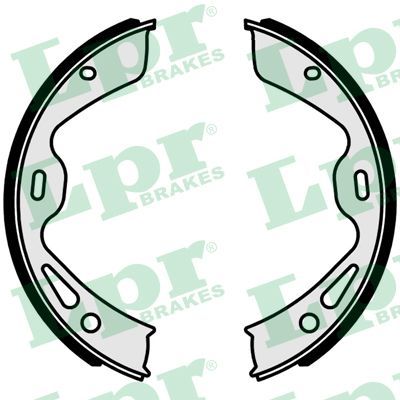 LPR 01042 Brake shoe set, parking brake