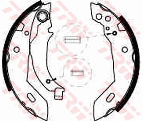 TRW GS6228 Brake shoe set