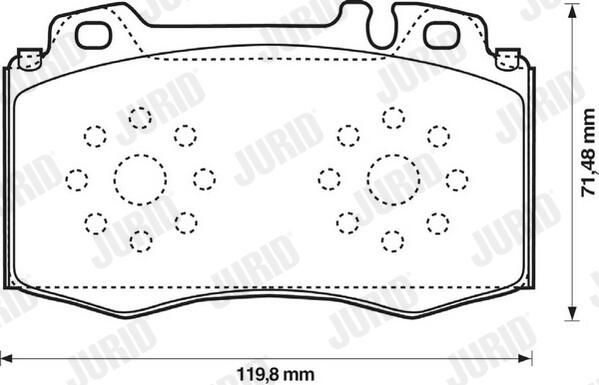 Brake Pad Set, disc brake-1