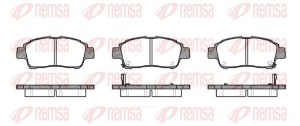 REMSA 0712.02 Brake pad set, disc brake