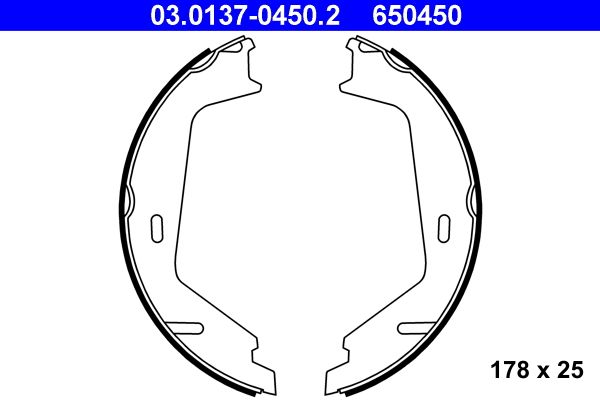 Brake Shoe Set, parking brake