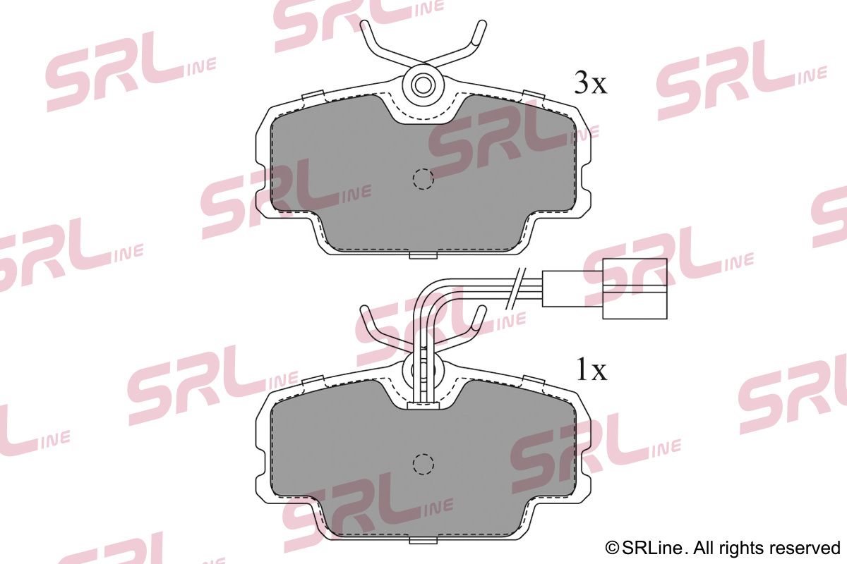 SRLINE S70-0408 Brake pad set, disc brake