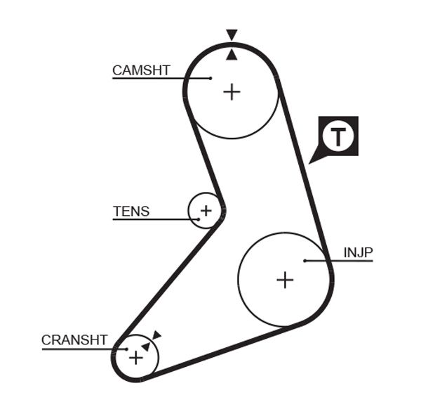 GATES 5079 Timing belt