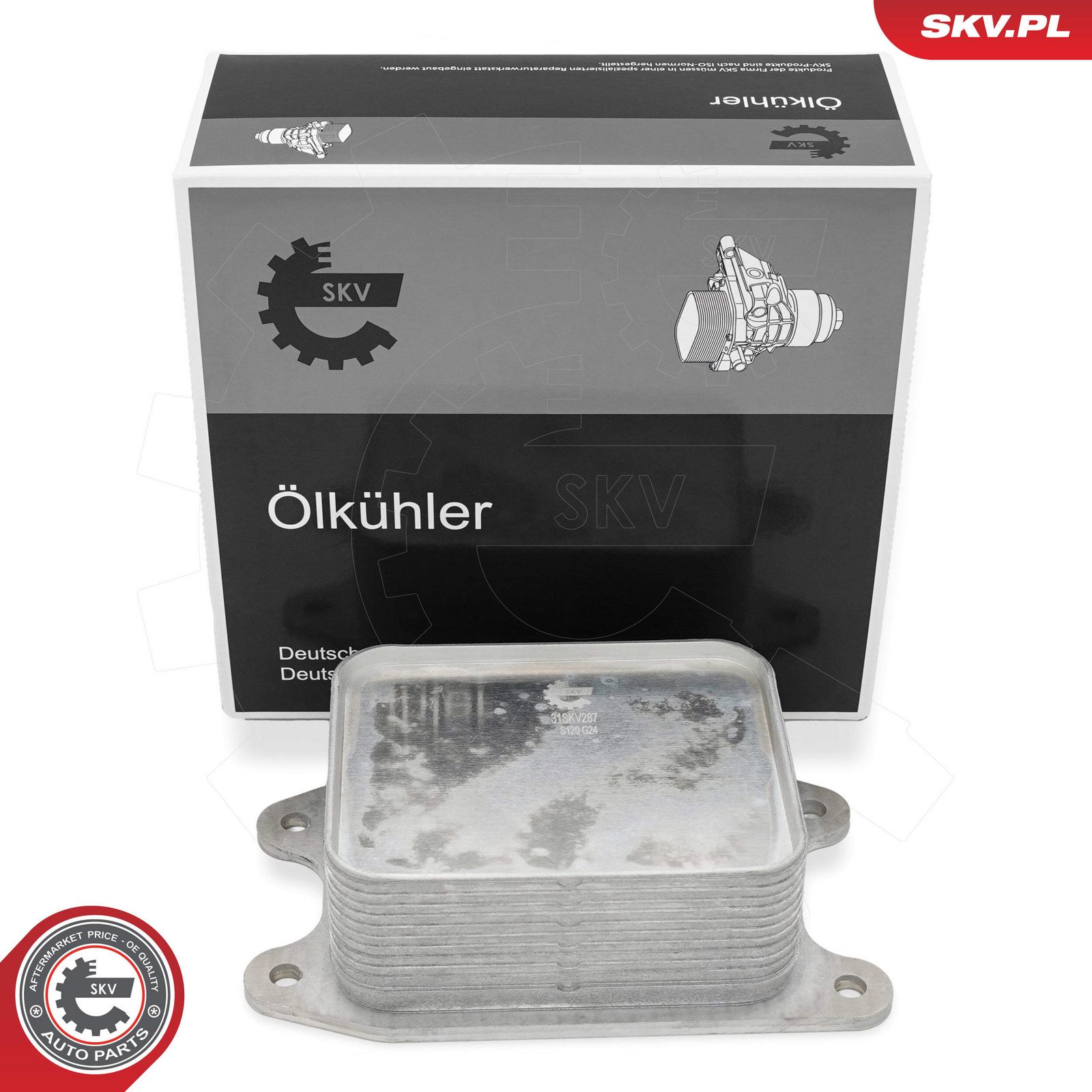 Oil Cooler, engine oil-3