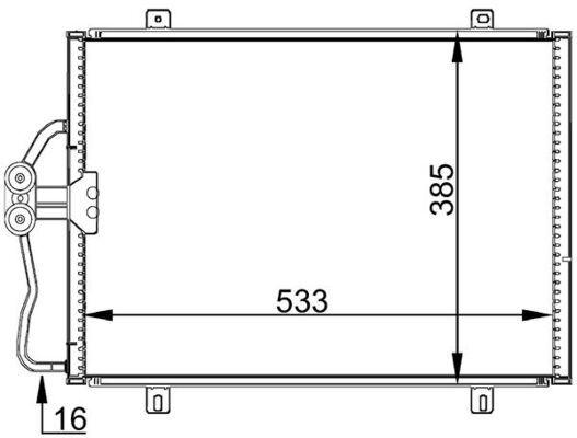 Condenser, air conditioning-main