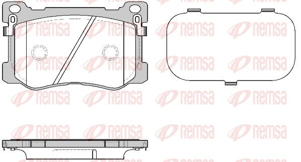 REMSA 1475.12 Brake pad set, disc brake