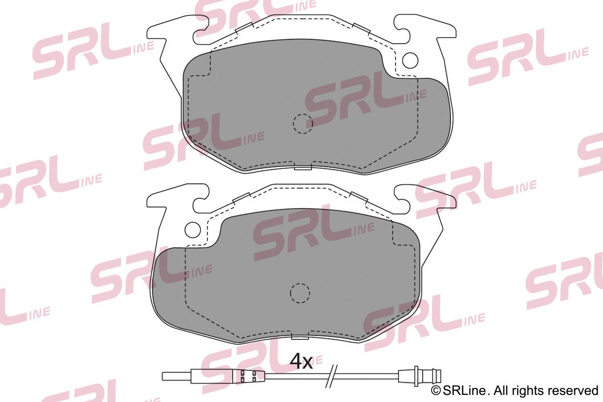 SRLINE S70-0185 Brake pad set, disc brake