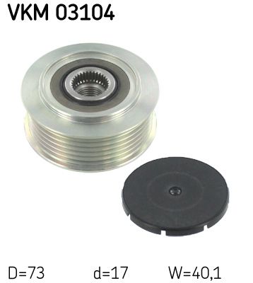 SKF VKM 03104 Alternator freewheel clutch