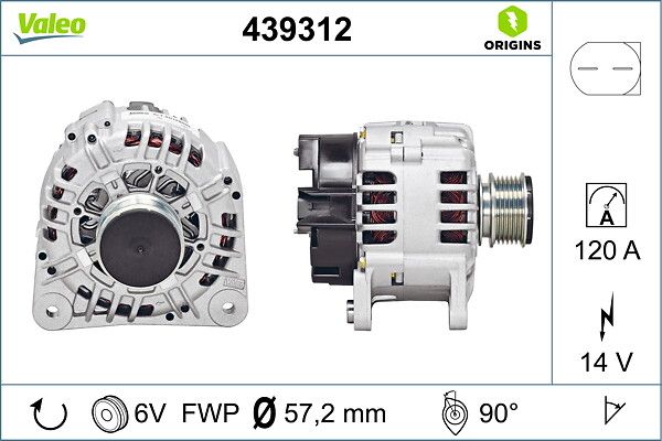 VALEO 439312 Alternator