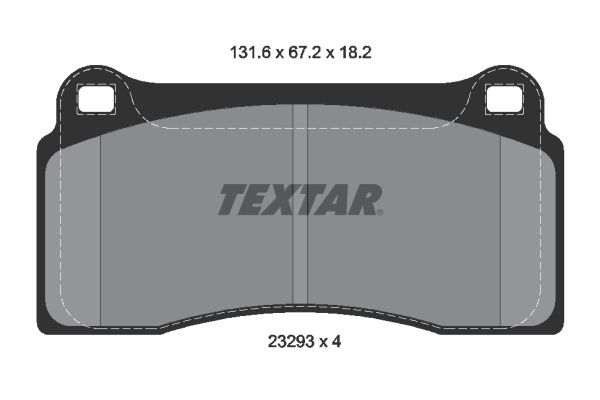 TEXTAR 2329301 Brake pad set, disc brake