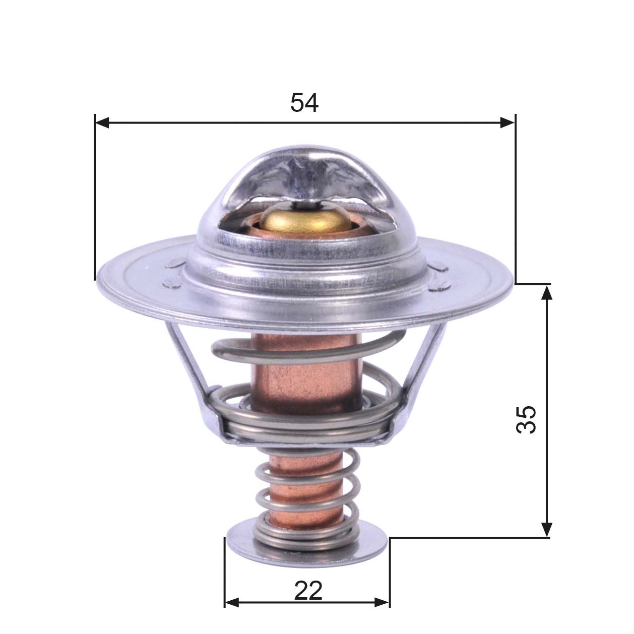 GATES TH22689G1 Thermostat, coolant