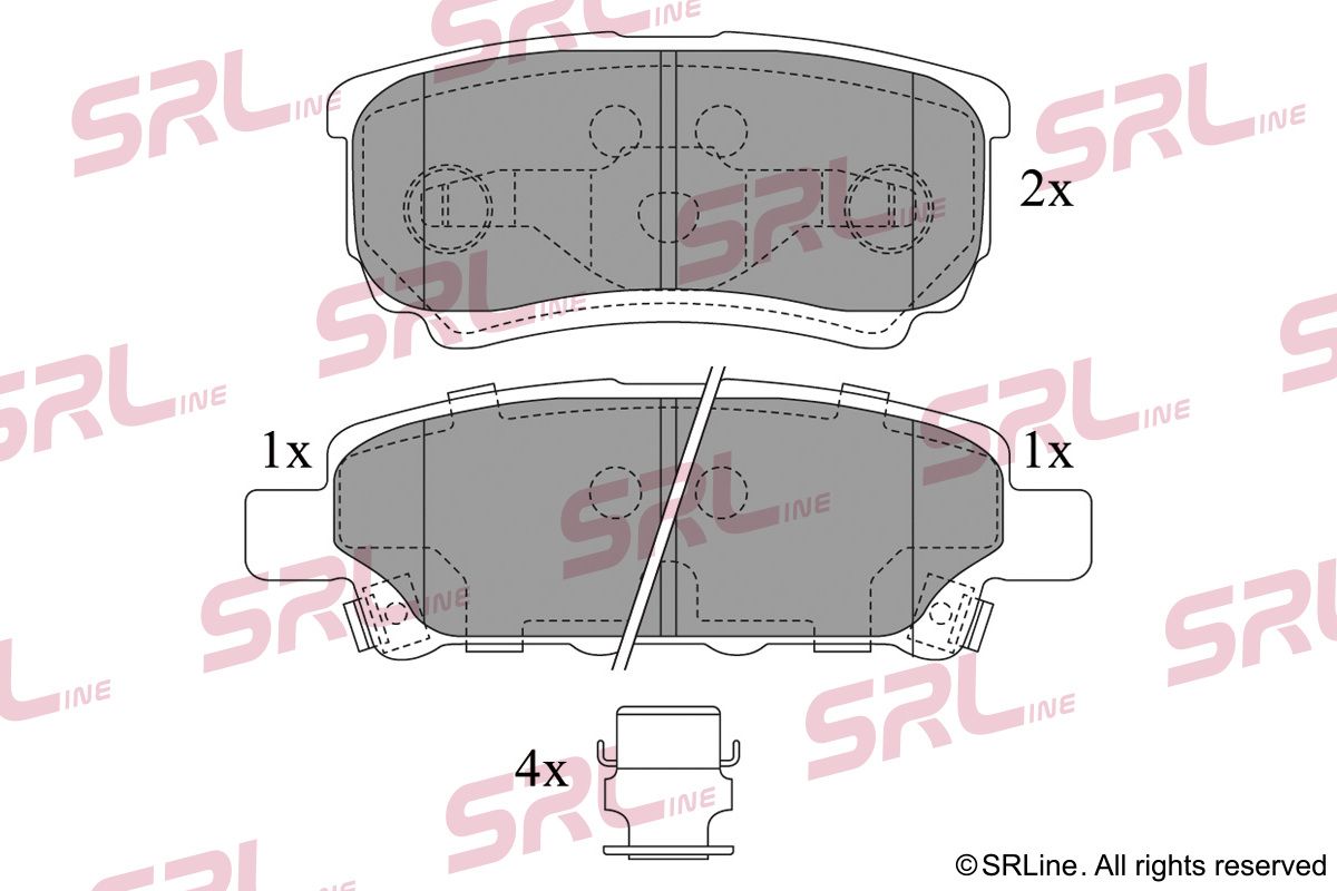 SRLINE S70-1350 Brake pad set, disc brake