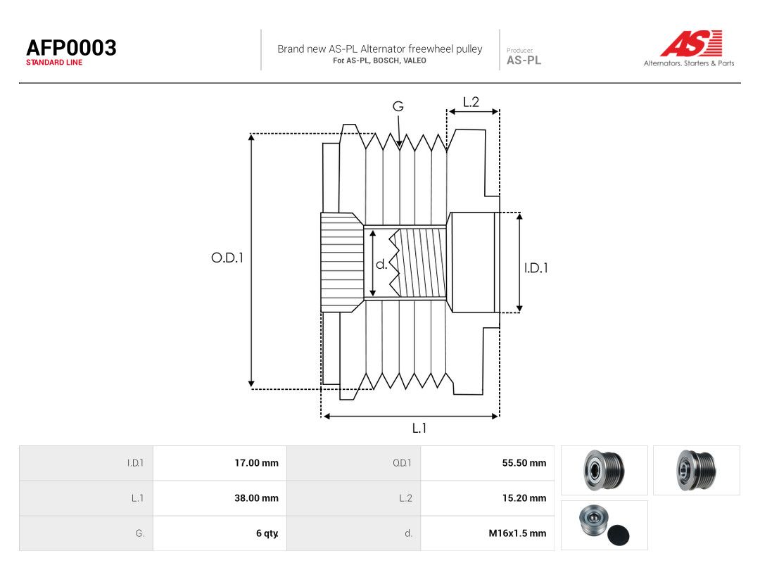 Alternator Freewheel Clutch-3