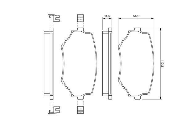 stabdžių trinkelių rinkinys, diskinis stabdys-4