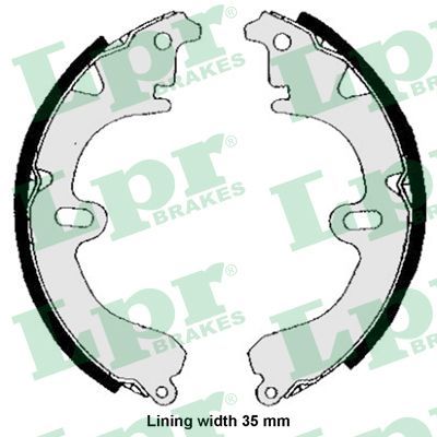LPR 04530 Brake shoe set