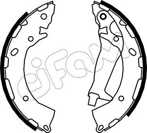 CIFAM 153-177 Brake shoe set