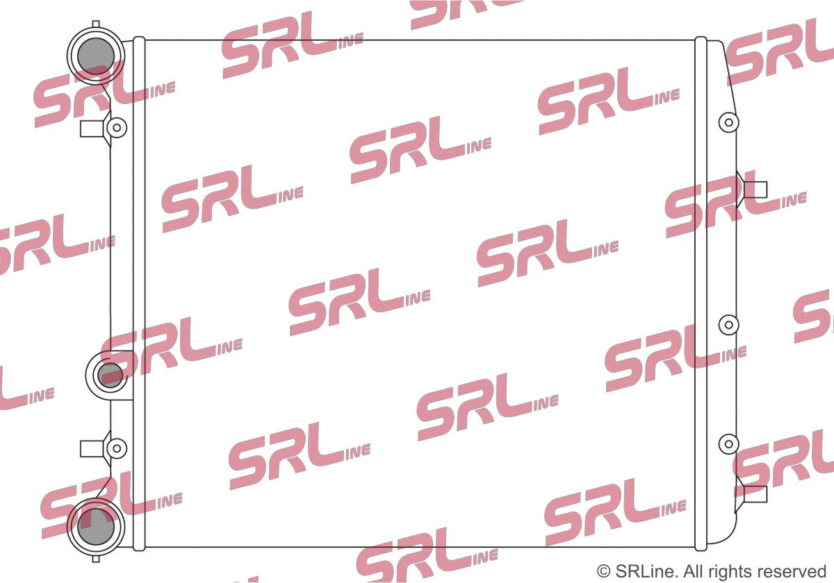 SRLINE 691308-1 Radiator, engine cooling