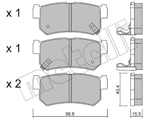 Brake Pad Set, disc brake-main