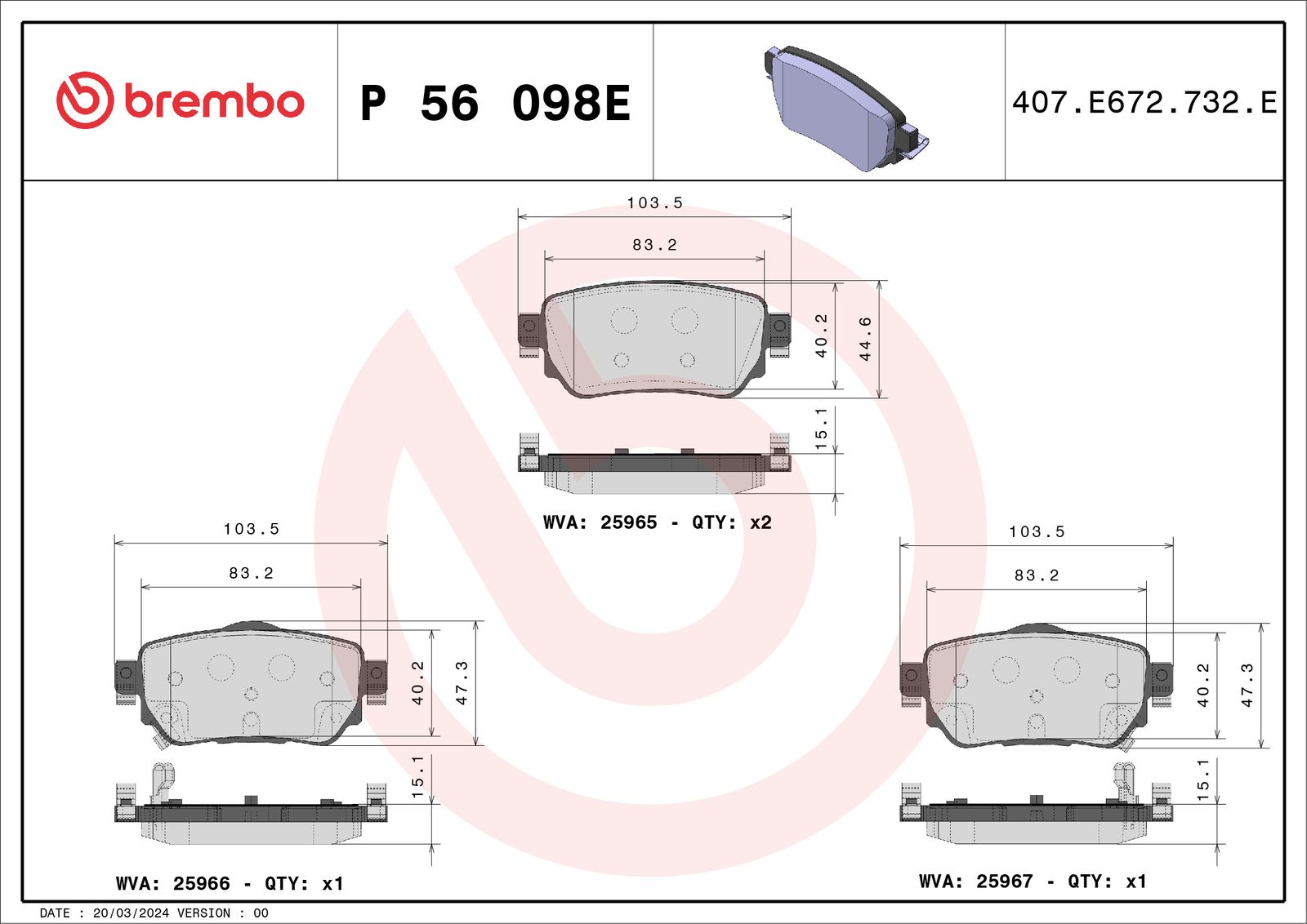 Brake Pad Set, disc brake-1