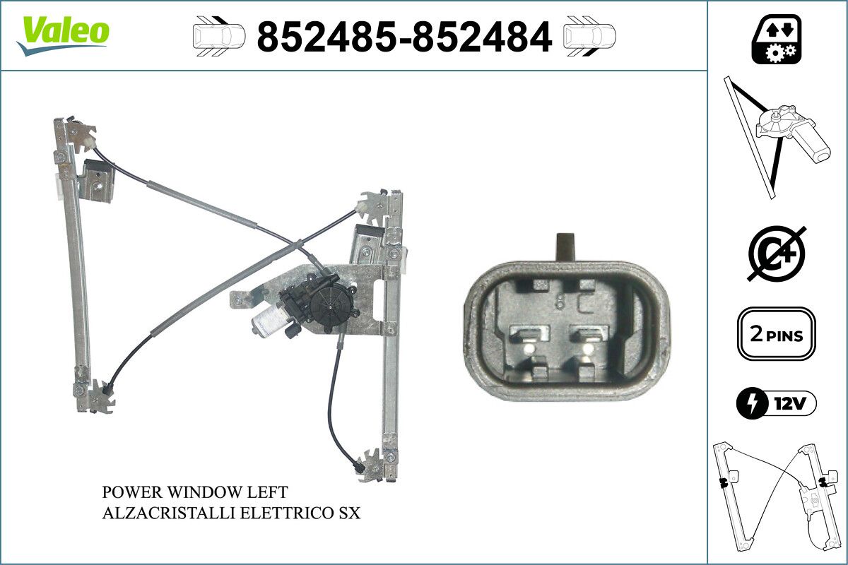 VALEO 852485 Window regulator