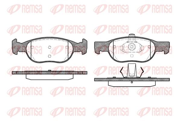 REMSA 0588.20 Brake pad set, disc brake