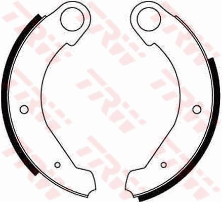 TRW GS8053 Brake shoe set