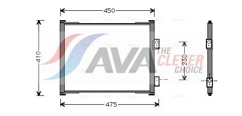 AVA CLEVER CHOICE FD5262 Condenser, air conditioning