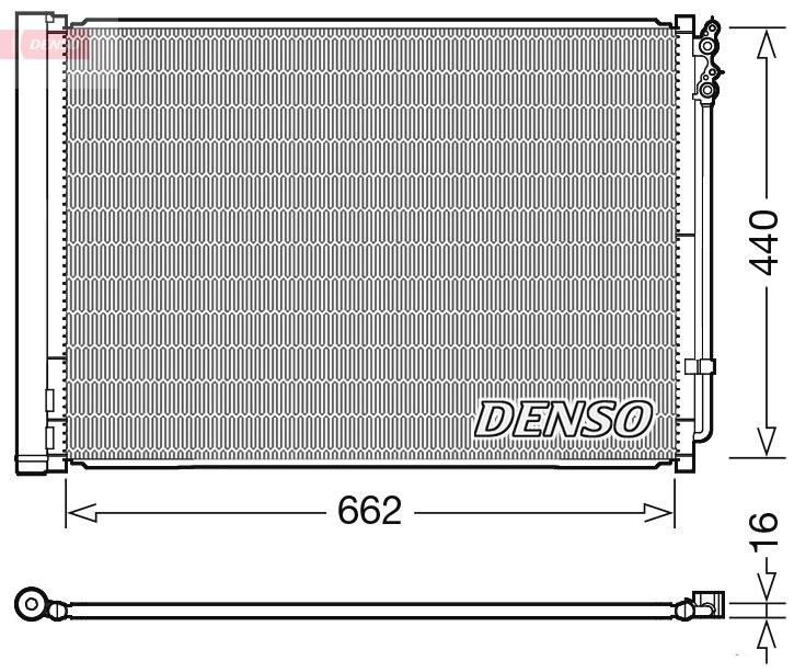 DENSO DCN05032 Condenser, air conditioning