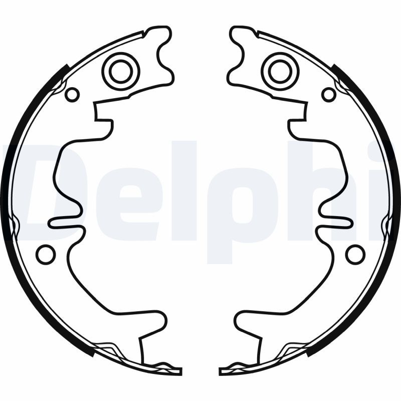 DELPHI LS1974 Brake shoe set