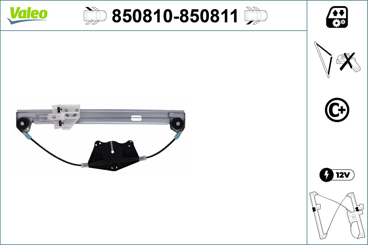 VALEO 850811 Window regulator