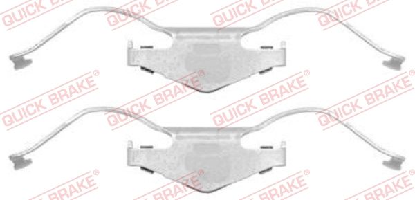 QUICK BRAKE 109-1297 Priedų komplektas, diskinių stabdžių trinkelės
