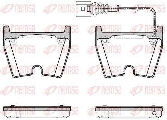 REMSA 0896.11 Brake pad set, disc brake