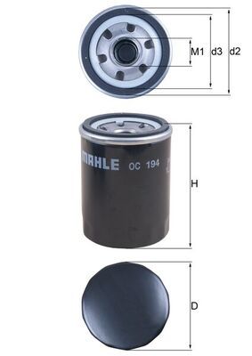KNECHT OC 194 Oil filter