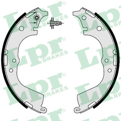 LPR 07225 Brake shoe set