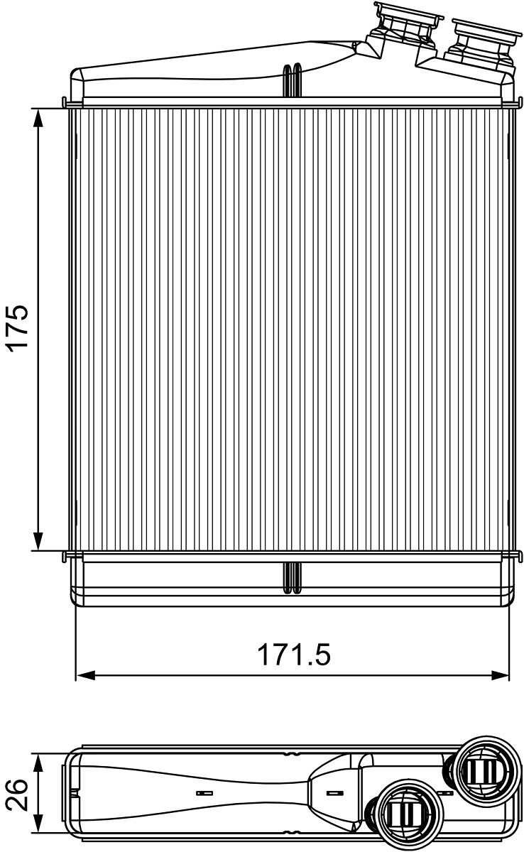 VALEO 811512 Heat exchanger, interior heating