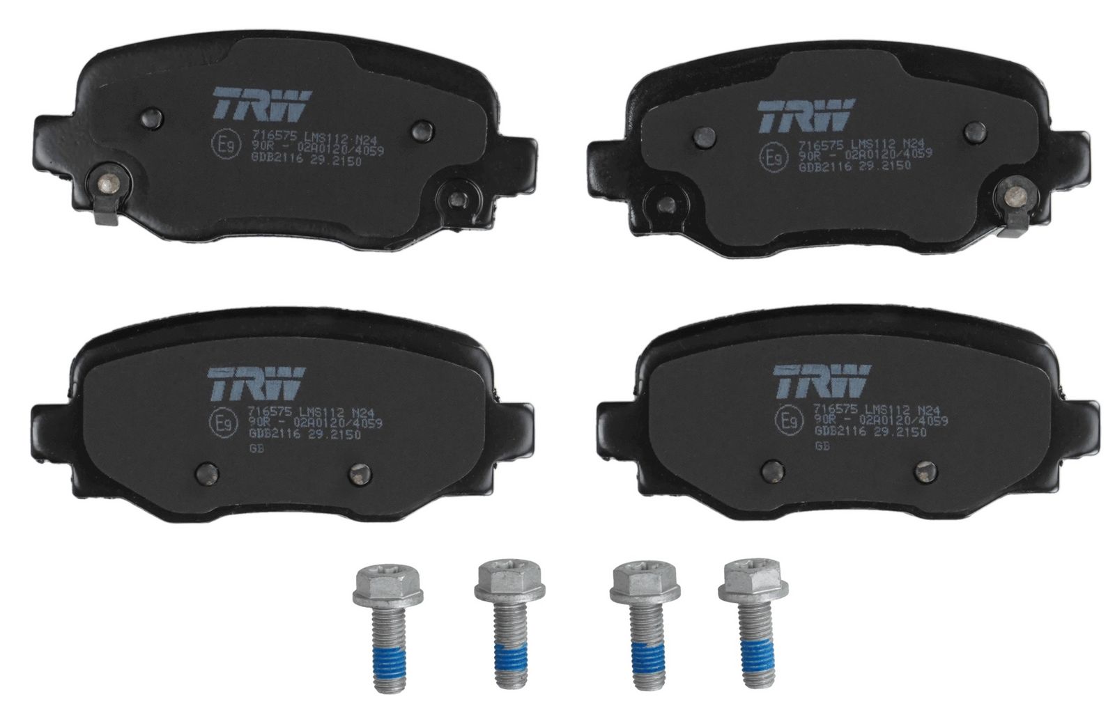 TRW GDB2116 Brake pad set, disc brake