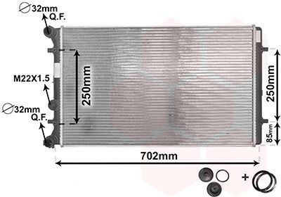 VAN WEZEL 03002129 Radiator, engine cooling
