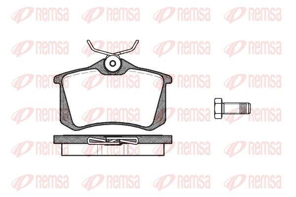 REMSA 0263.10 Brake pad set, disc brake