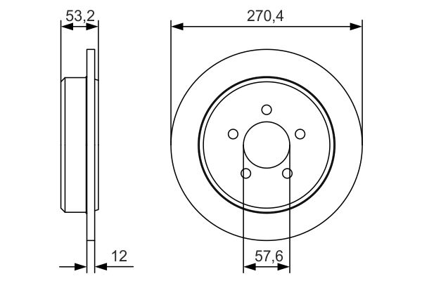 BOSCH 0 986 479 A80 Brake disc