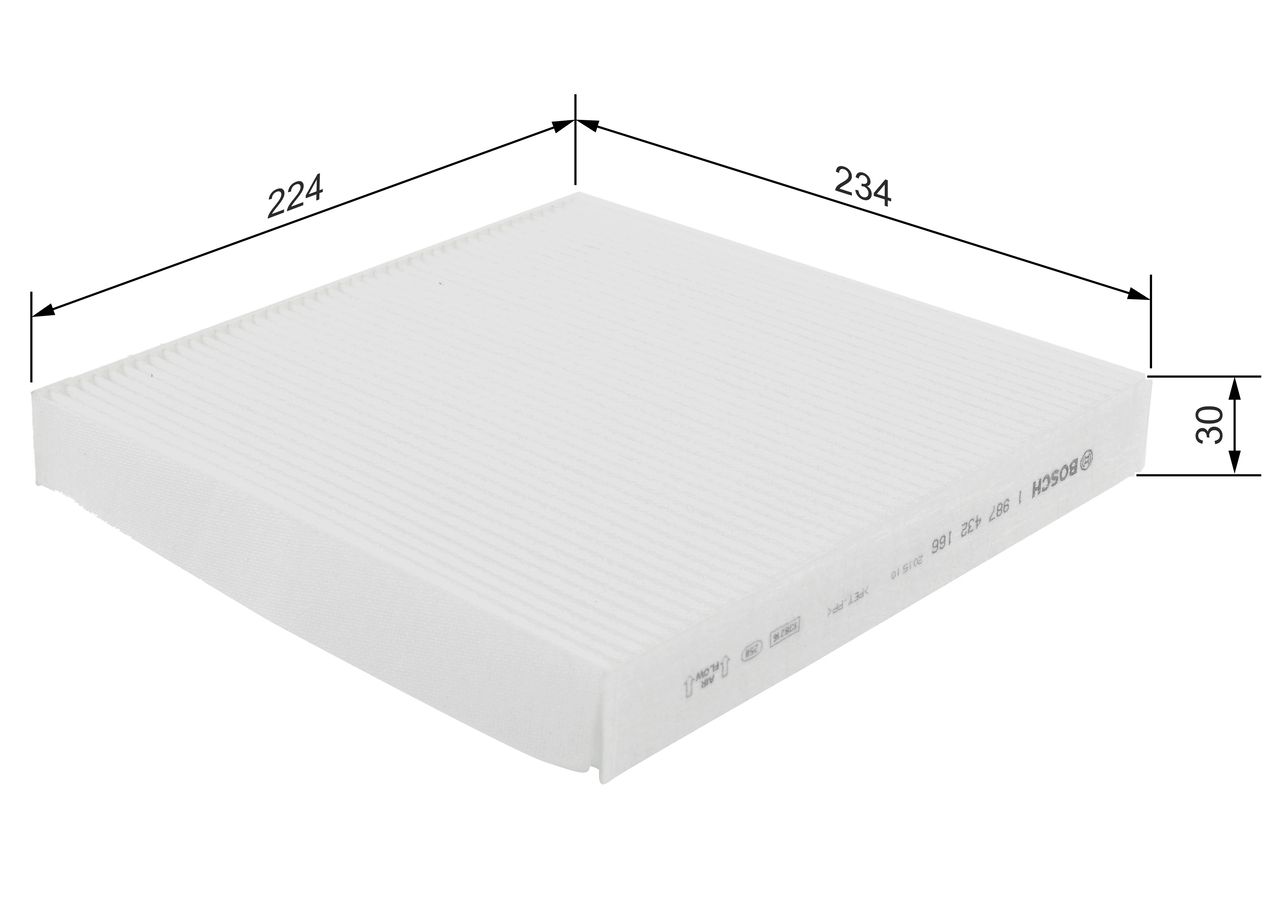 BOSCH 1 987 432 166 Filtras, salono oras