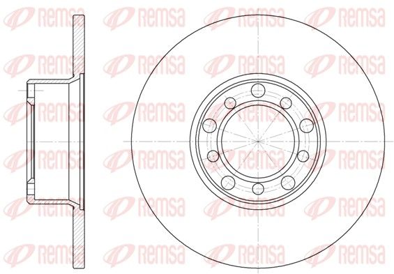 REMSA 6272.00 Brake disc